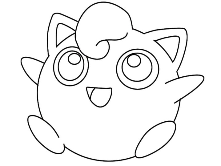 Fise de colorat cu Jigglypuff