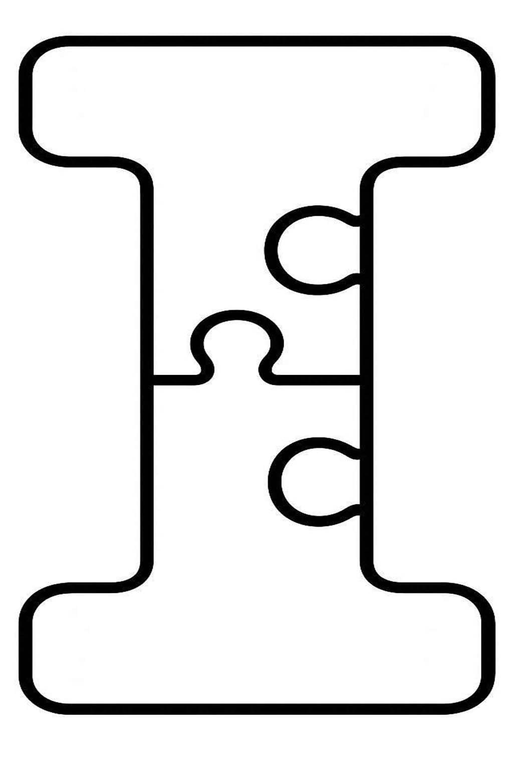 Fise de colorat cu Litera I pentru copii