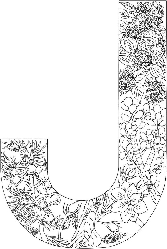 Fise de colorat cu Litera J gratuit bazic