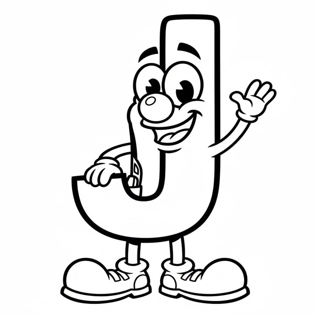 Fise de colorat cu Litera J gratuit