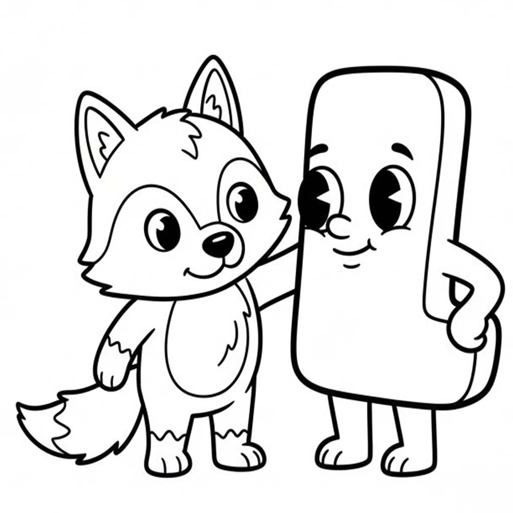 Fise de colorat cu Litera L este pentru Lup