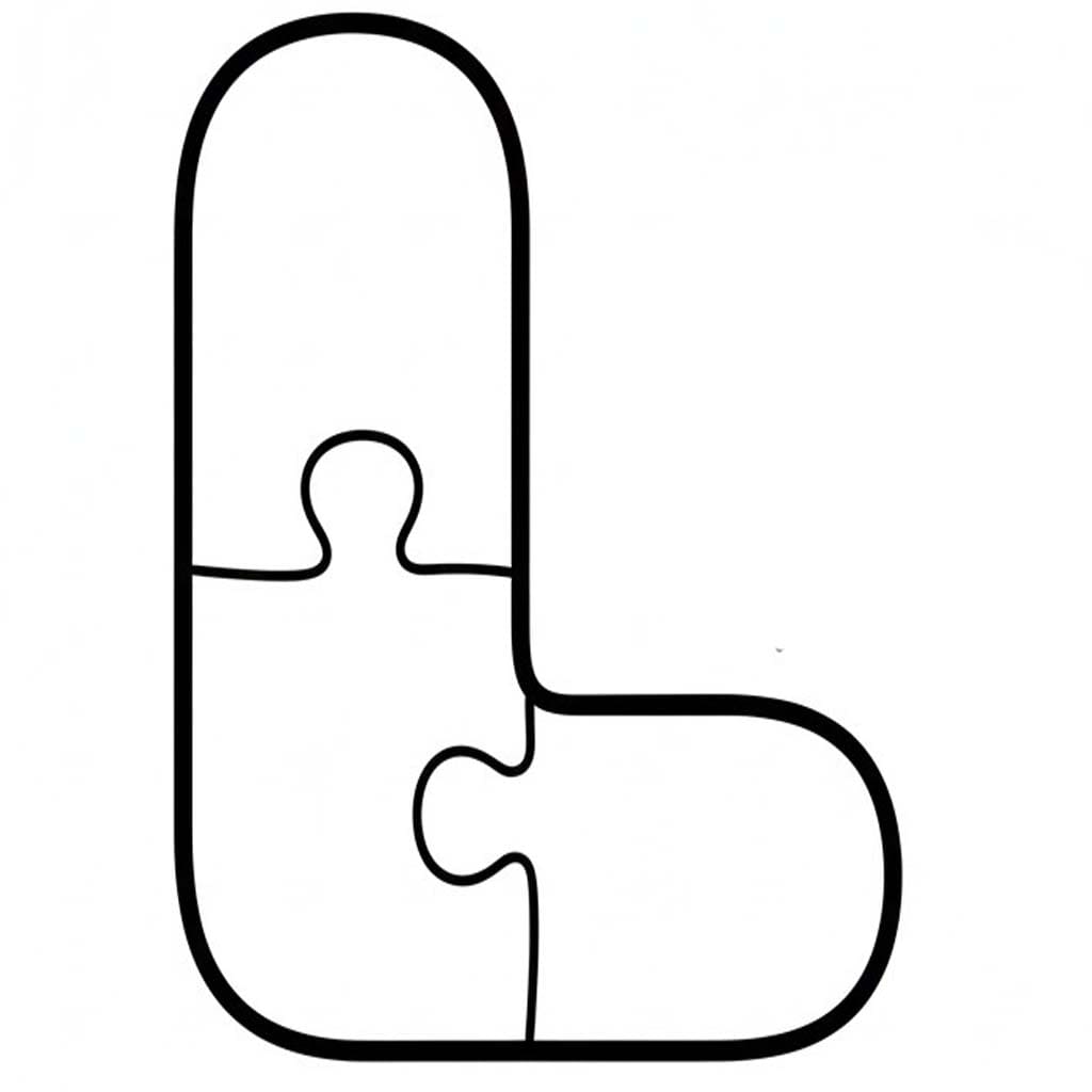 Fise de colorat cu Litera L imprimabil gratuit