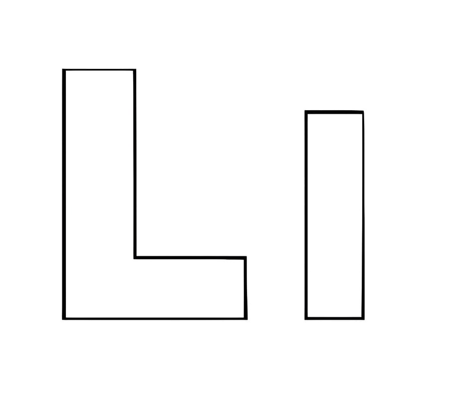 Fise de colorat cu Litera L imprimabil uşor