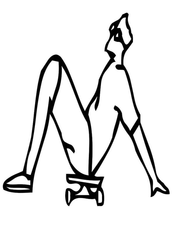 Fise de colorat cu Litera M gratuit bazic