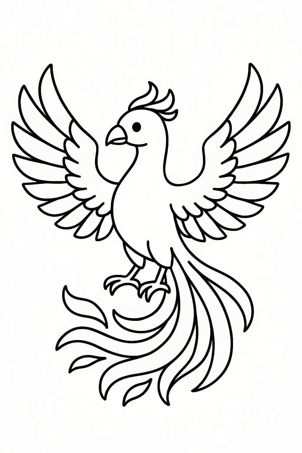 Fise de colorat cu Phoenix