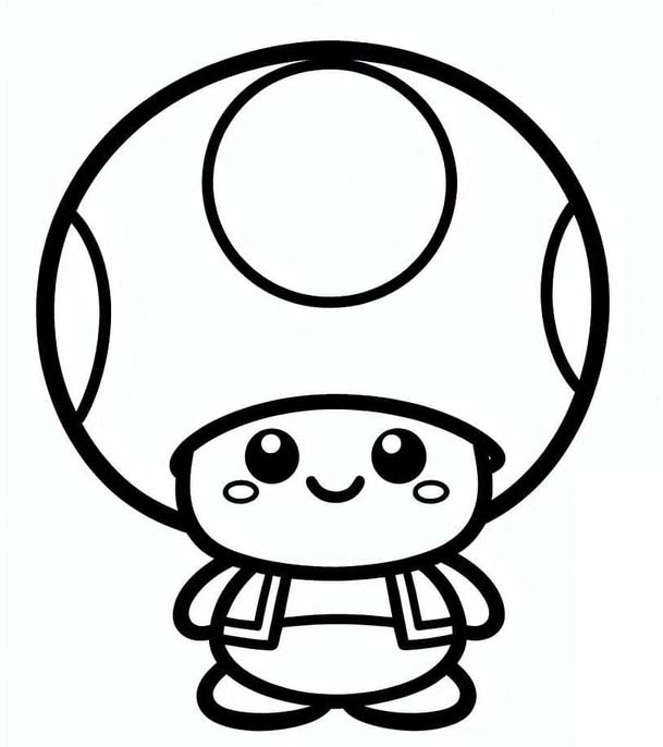 Fise de colorat cu Toad gratuit bazic