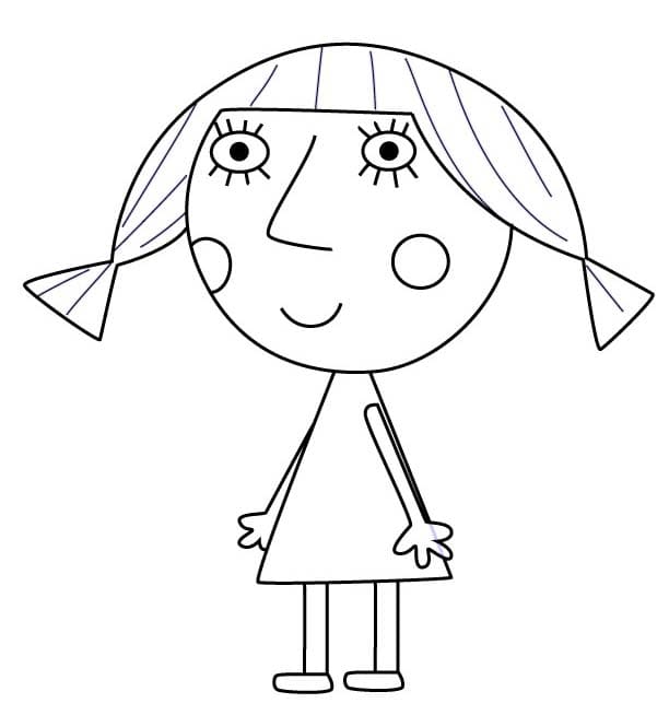 Fise de colorat cu Ben și Holly gratuit pentru copii