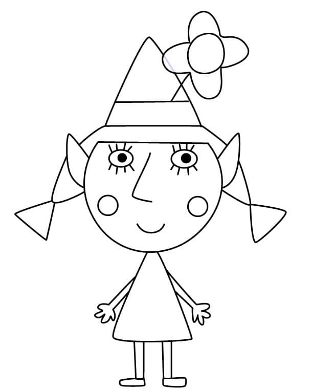 Fise de colorat cu Ben și Holly imprimabil