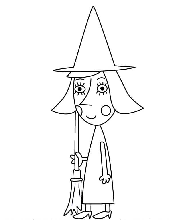 Fise de colorat cu Ben și Holly pentru copii