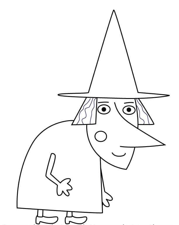 Fise de colorat cu Desenează Ben și Holly bazic