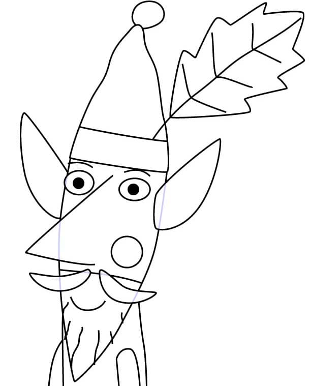 Fise de colorat cu Desenează Ben și Holly imprimabil gratuit bazic