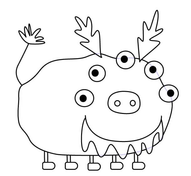 Fise de colorat cu Desenează Ben și Holly imprimabil gratuit