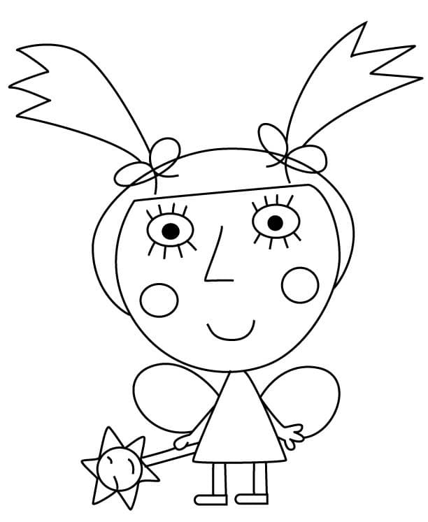 Fise de colorat cu Desenează Ben și Holly pentru copii