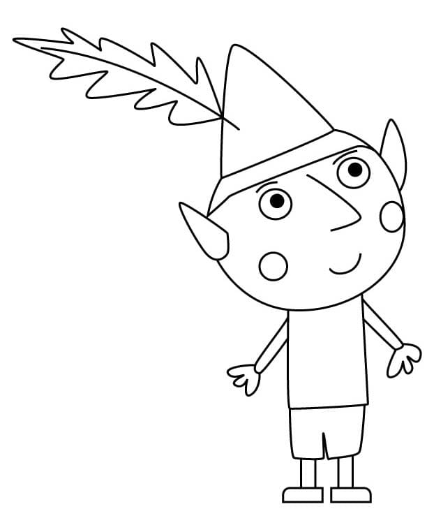 Fise de colorat cu Desenează Ben și Holly