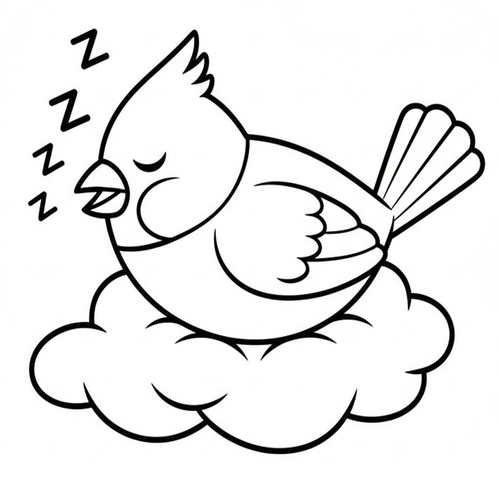 Fise de colorat cu Desenează Cardinal gratuit pentru copii