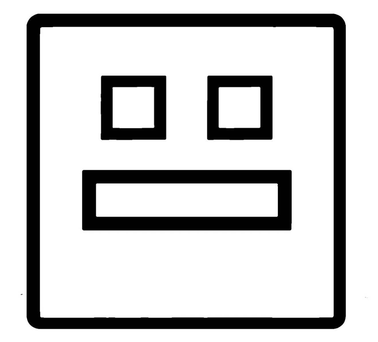 Fise de colorat cu Desenează Geometry Dash uşor