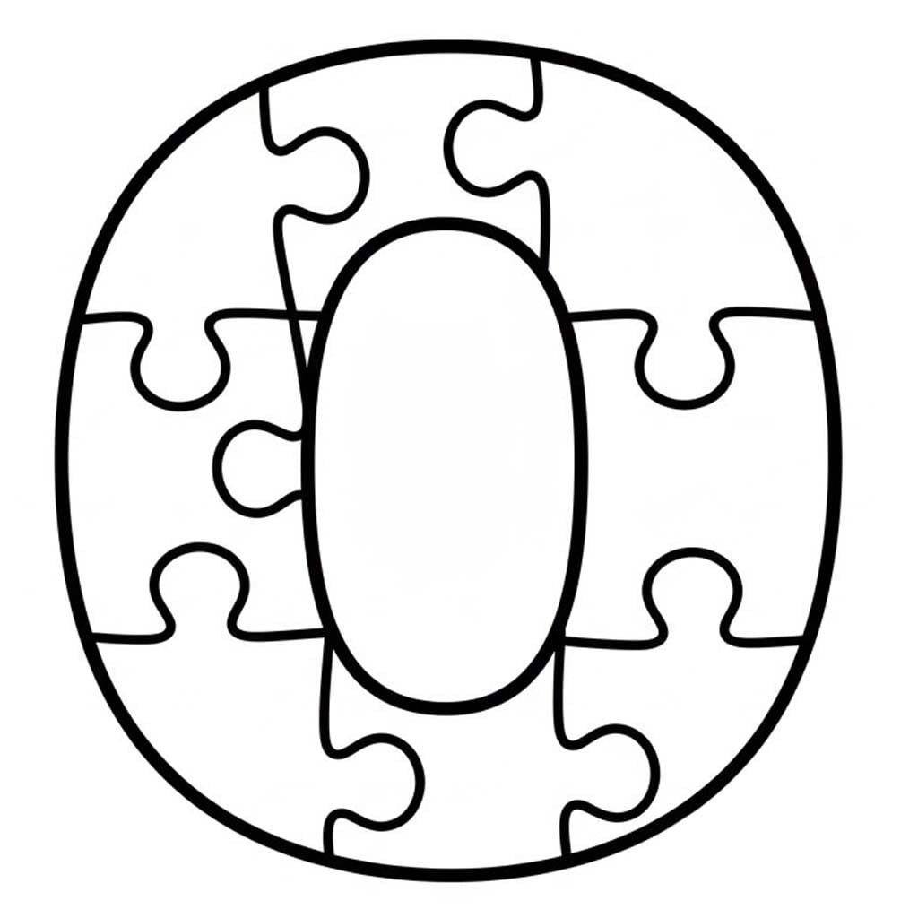 Fise de colorat cu Desenează Litera O bazic