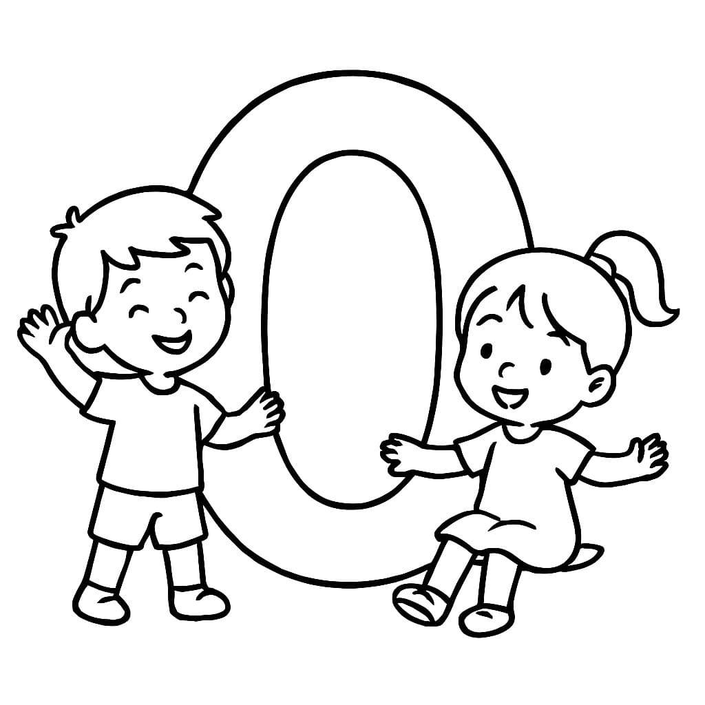 Fise de colorat cu Desenează Litera O imprimabil bazic