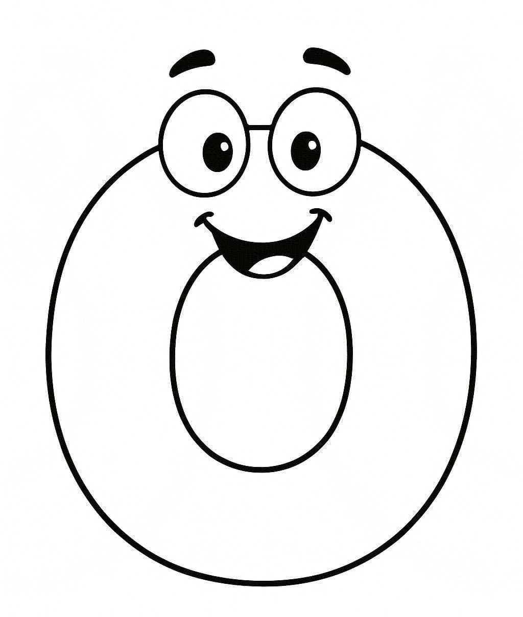 Fise de colorat cu Desenează Litera O imprimabil uşor