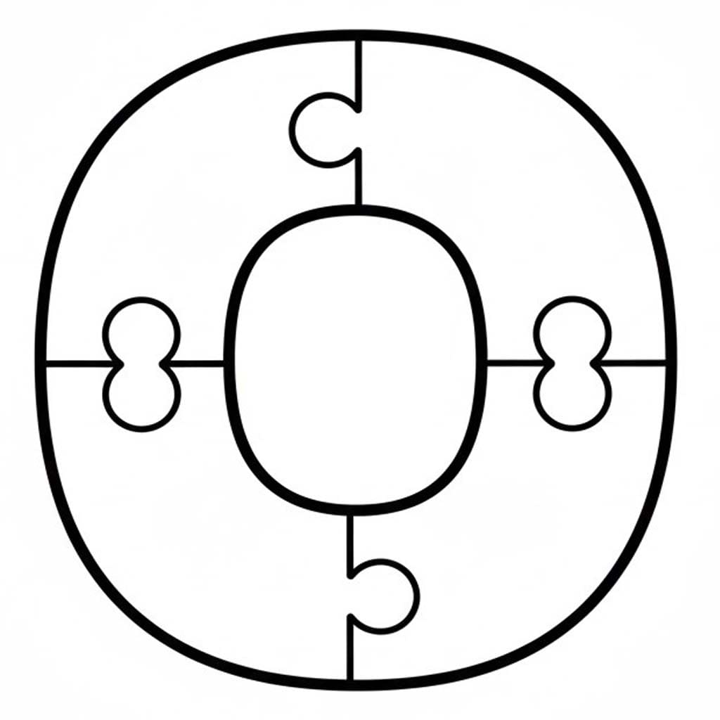 Fise de colorat cu Desenează Litera O