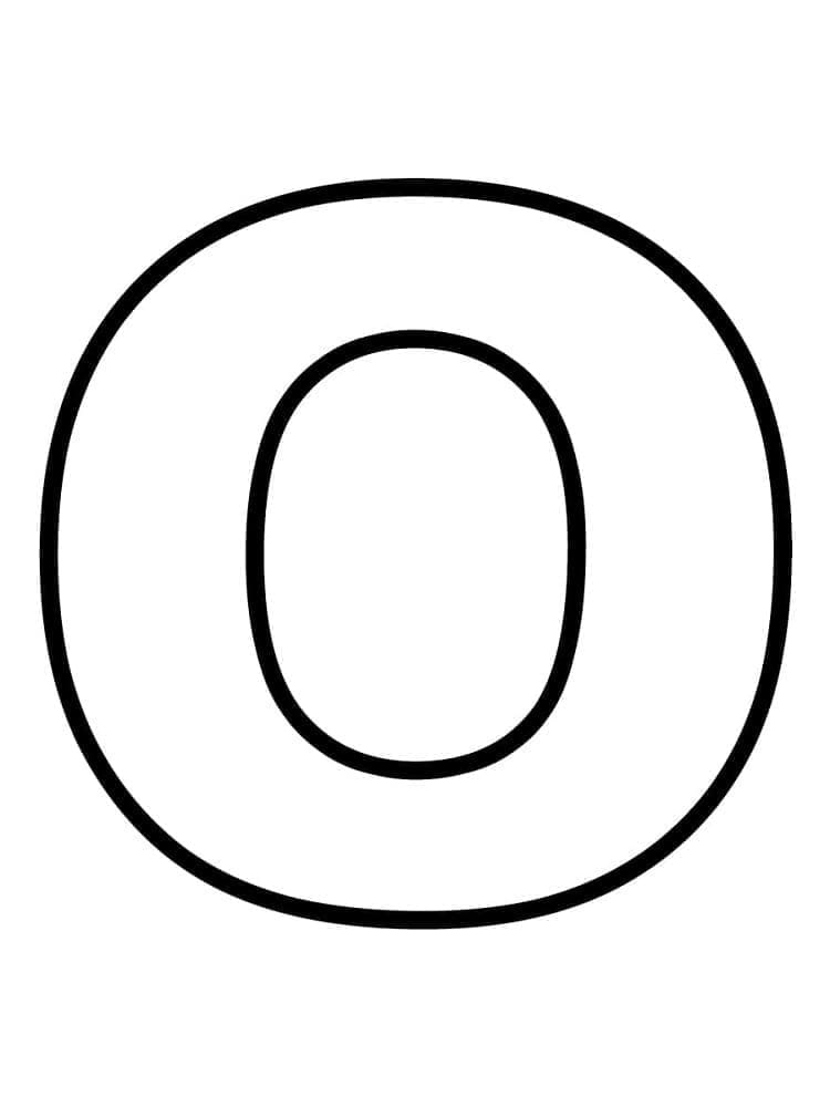 Fise de colorat cu Litera O