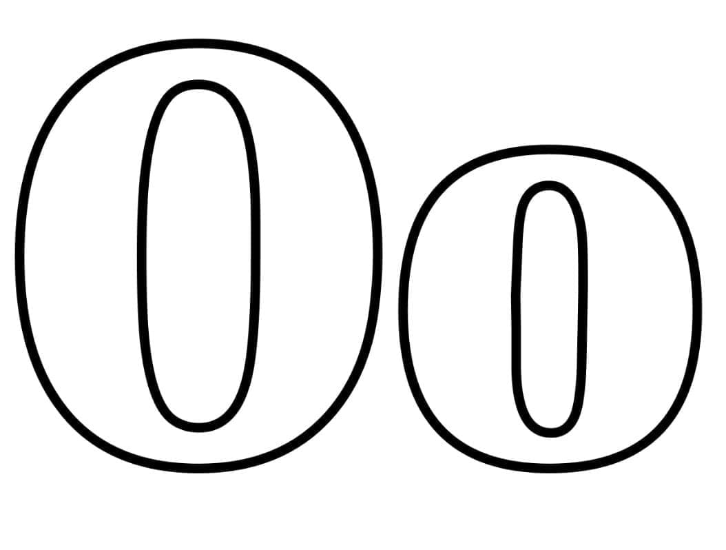 Fise de colorat cu Litera O imprimabil gratuit simplu