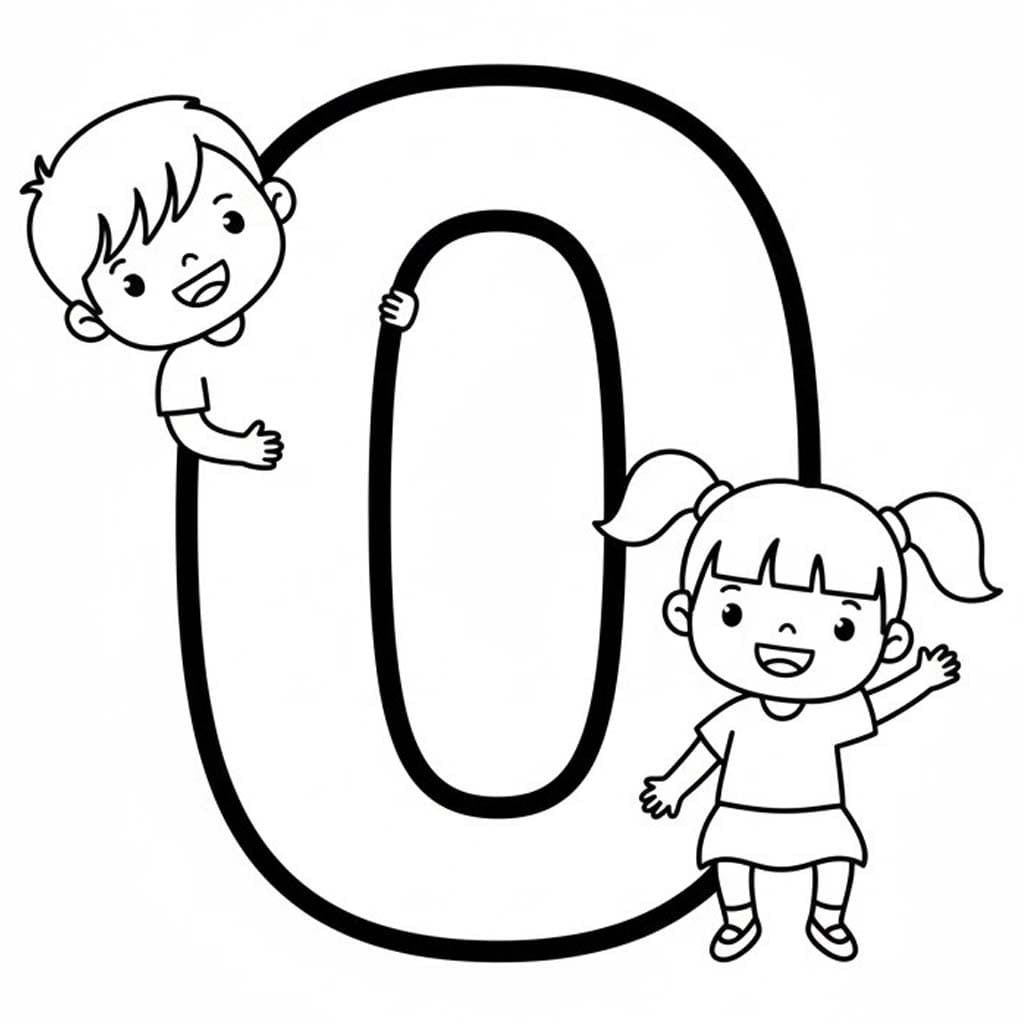 Fise de colorat cu Litera O imprimabil gratuit