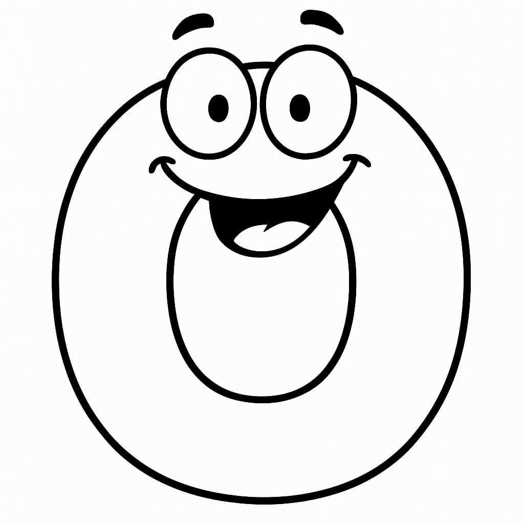 Fise de colorat cu Litera O pentru copii