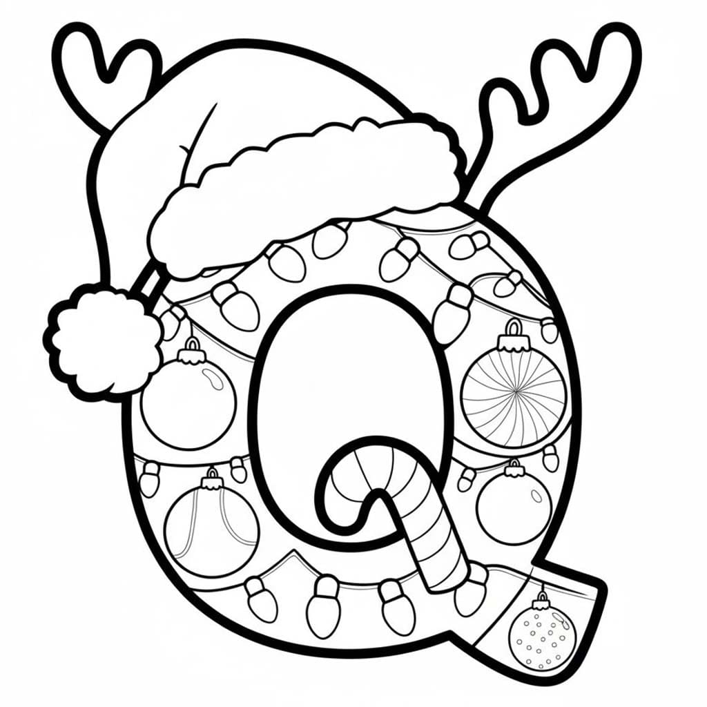 Fise de colorat cu Litera Q imprimabil gratuit