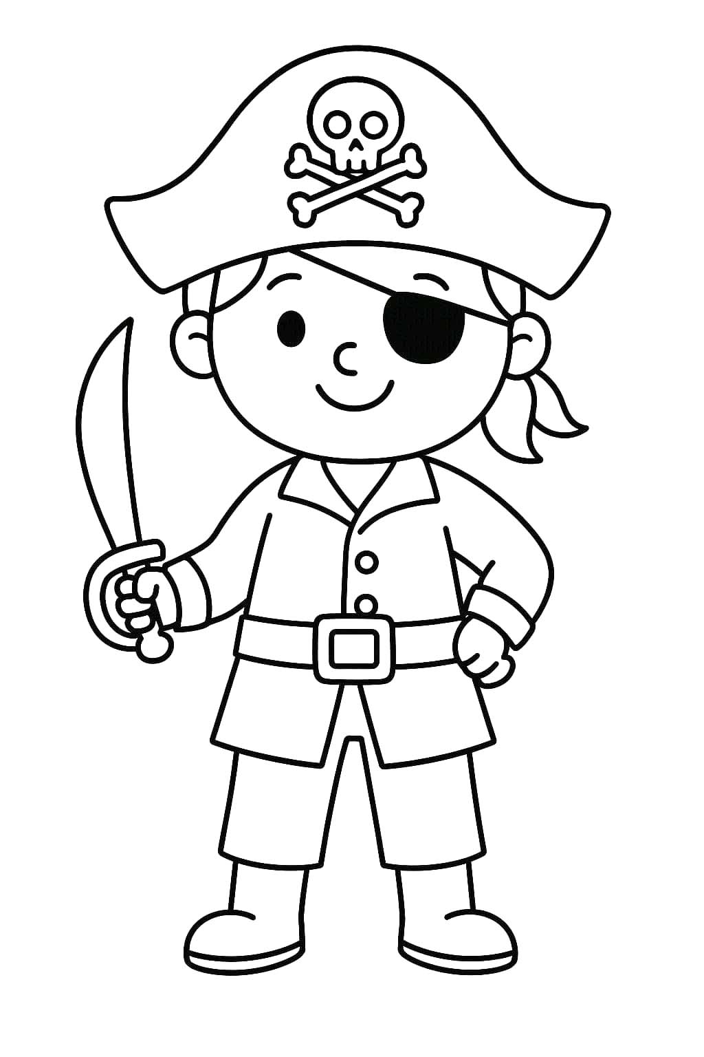 Planse de colorat cu Piraţi