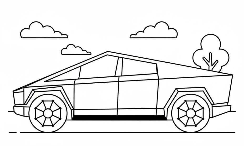 Fise de colorat cu Tesla gratuit pentru copii