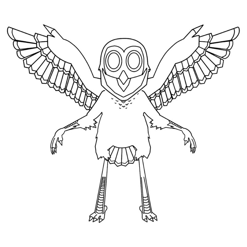 Fise de colorat cu 99 Nights in the Forest imprimabil gratuit pentru copii