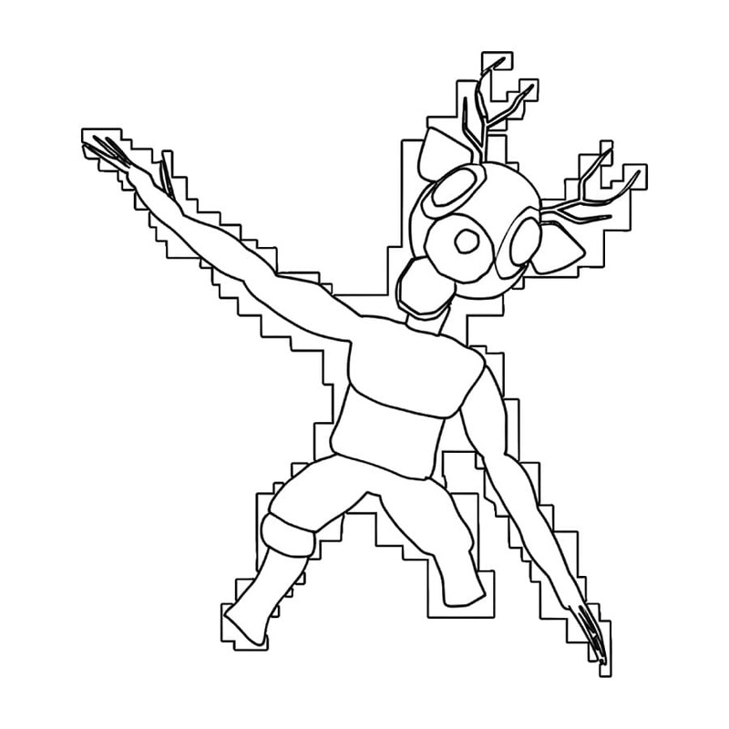 Fise de colorat cu Desenează 99 Nights in the Forest bazic la copii