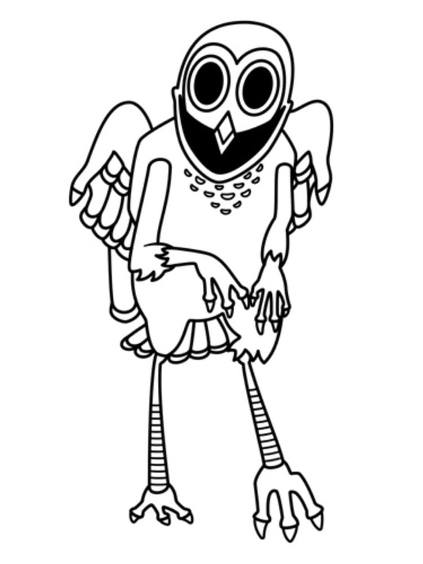 Fise de colorat cu Desenează 99 Nights in the Forest gratuit uşor