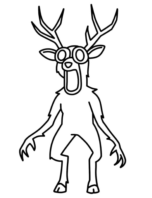 Fise de colorat cu Desenează 99 Nights in the Forest gratuit