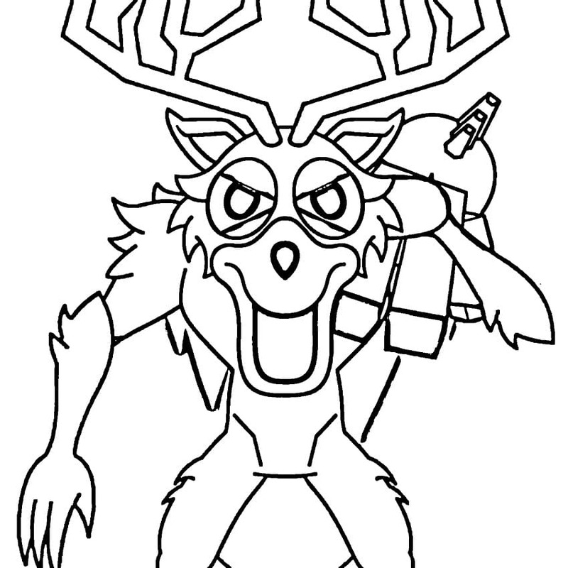 Fise de colorat cu Desenează 99 Nights in the Forest imprimabil gratuit