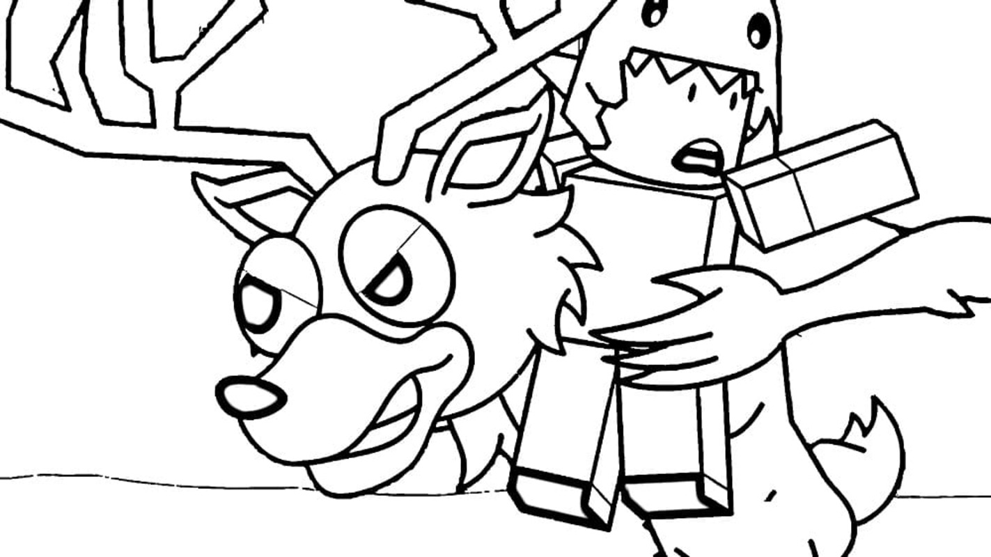 Fise de colorat cu Desenează 99 Nights in the Forest simplu la copii