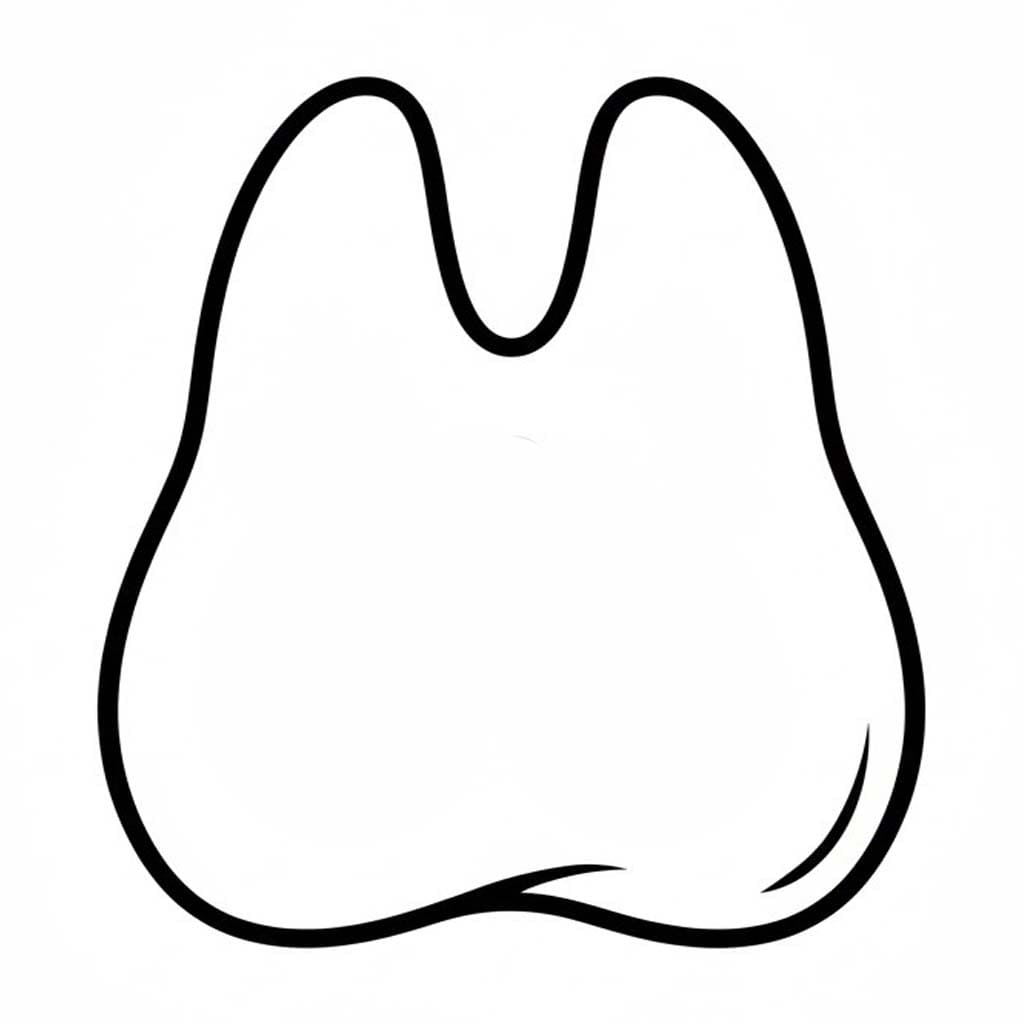 Fise de colorat cu Desenează Dinte imprimabil