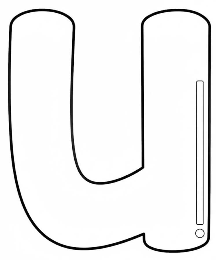 Fise de colorat cu Desenează Litera U imprimabil