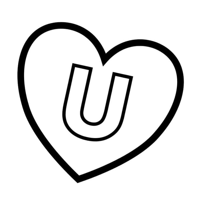 Fise de colorat cu Desenează Litera U la copii