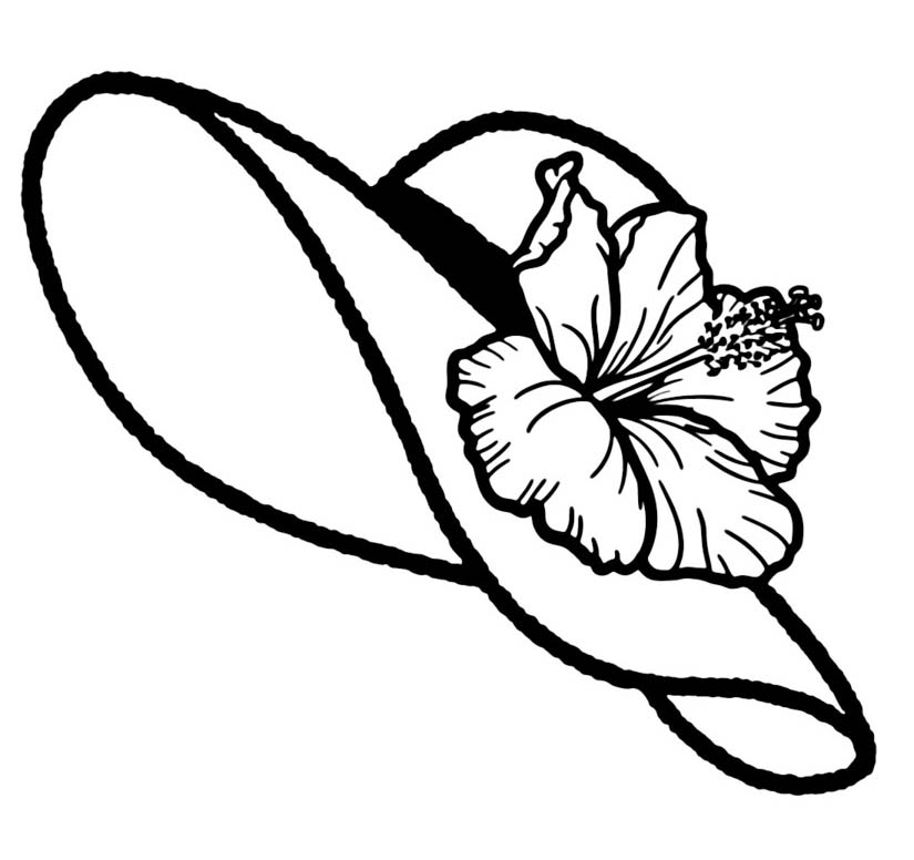 Fise de colorat cu Desenează Pălărie pentru copii