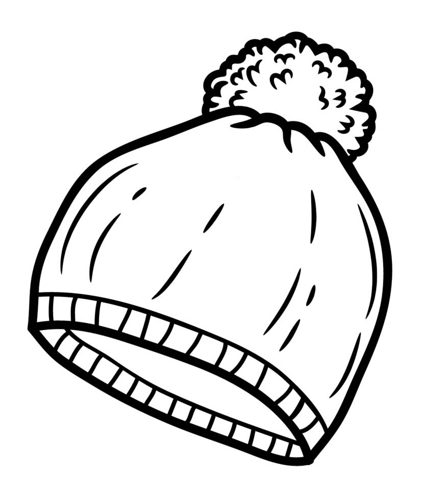 Fise de colorat cu Desenează Pălărie uşor