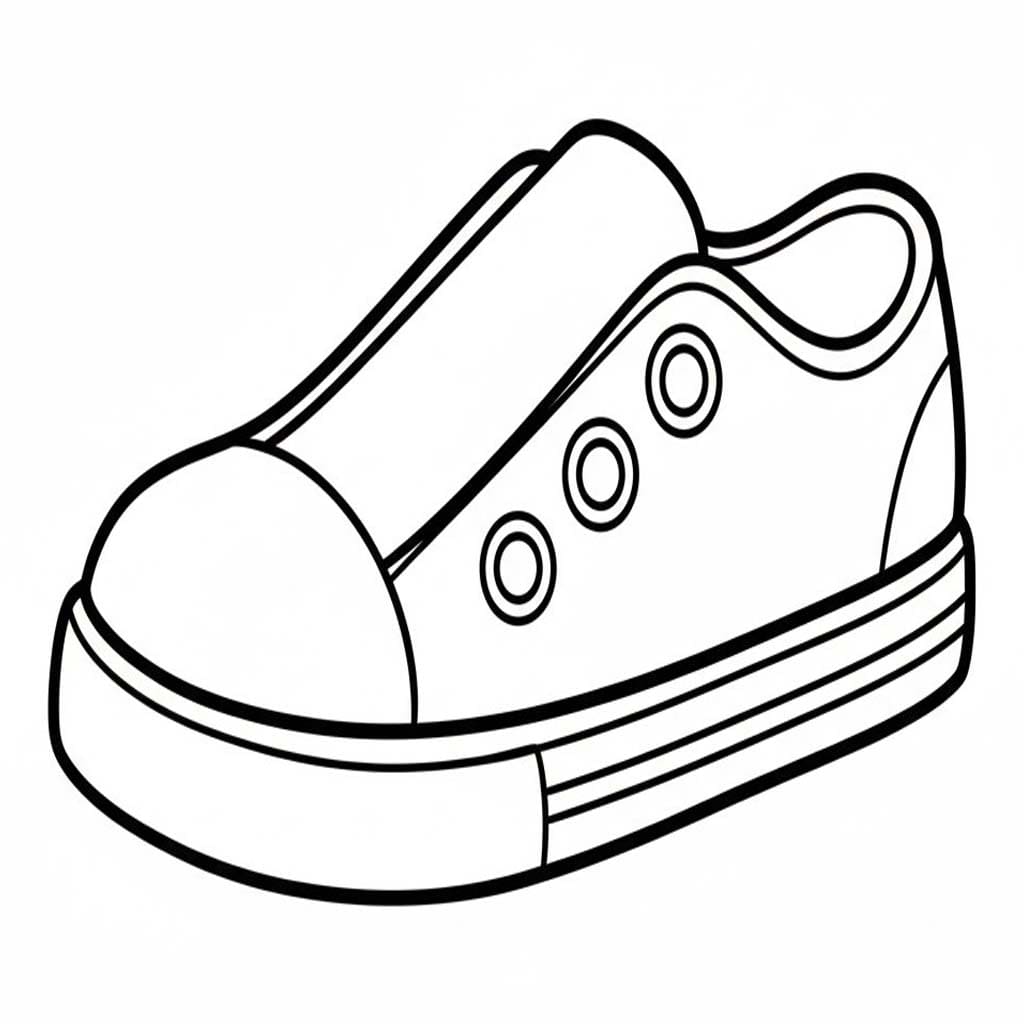 Fise de colorat cu Desenează Pantofi gratuit