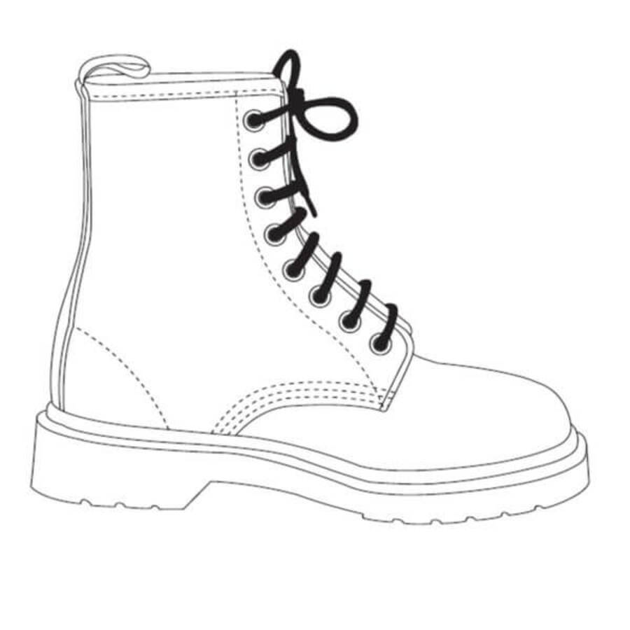 Fise de colorat cu Desenează Pantofi imprimabil gratuit uşor