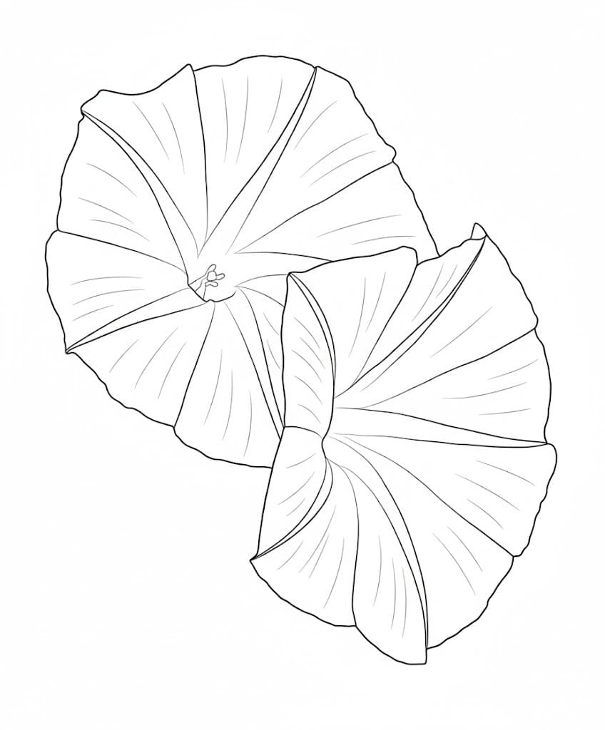 Fise de colorat cu Desenează Petunie gratuit