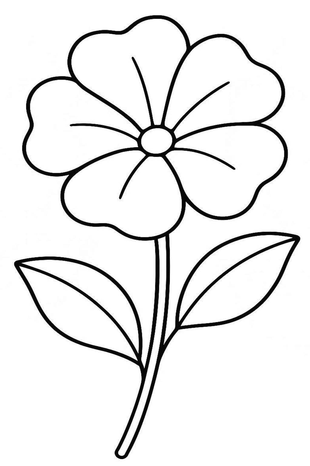 Fise de colorat cu Desenează Petunie la copii