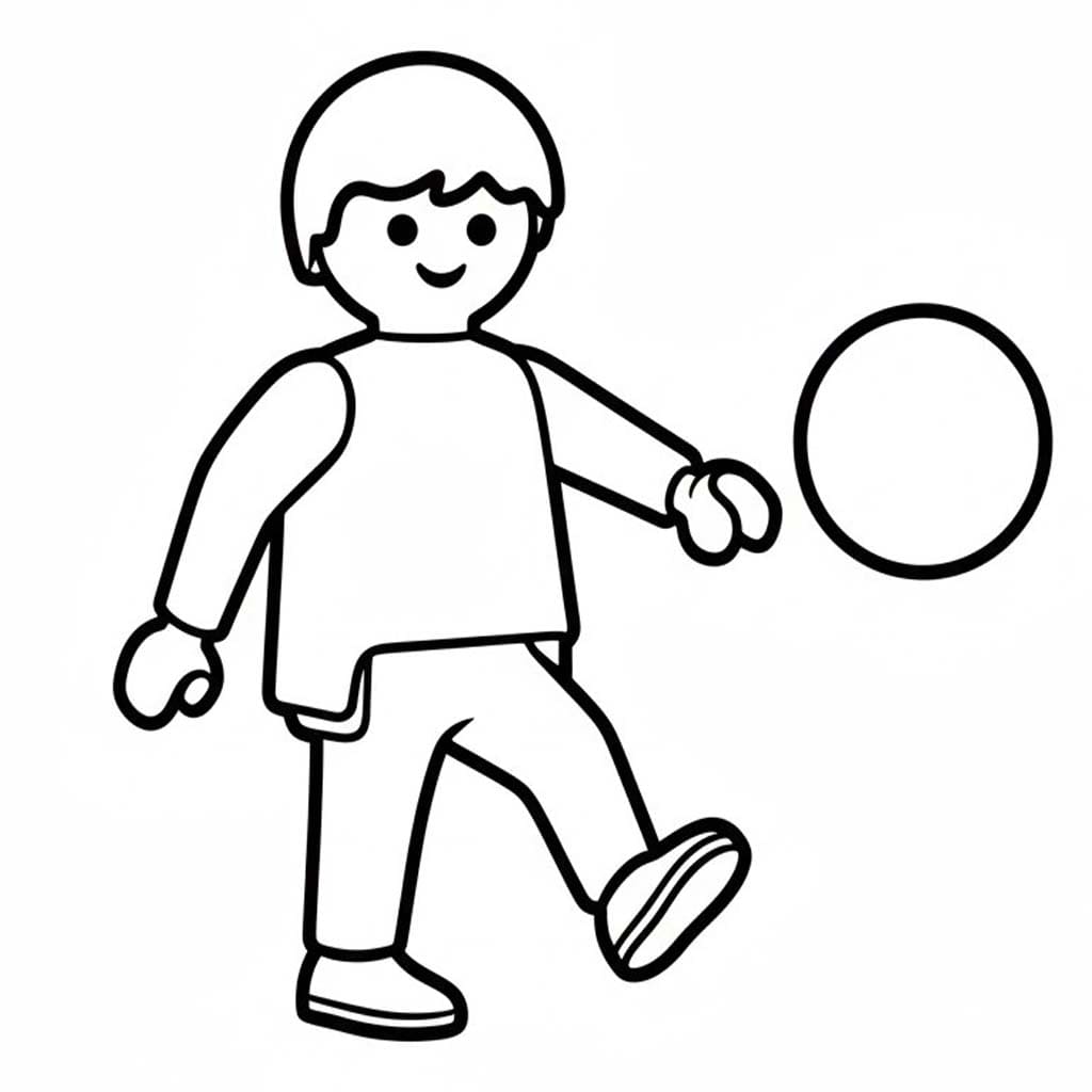 Fise de colorat cu Desenează Playmobil gratuit