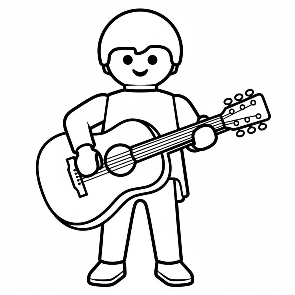 Fise de colorat cu Desenează Playmobil imprimabil gratuit