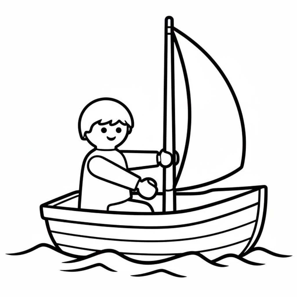 Fise de colorat cu Desenează Playmobil uşor