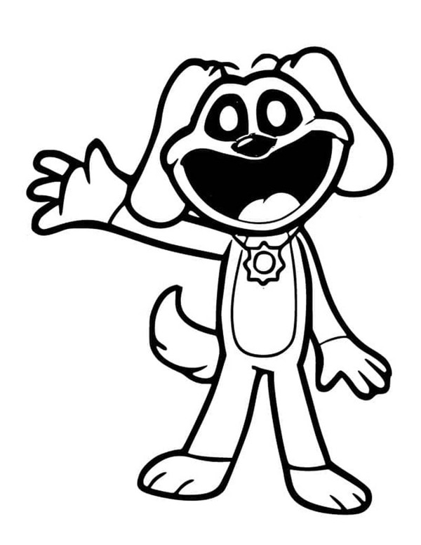 Fise de colorat cu Desenează Smiling Critters simplu